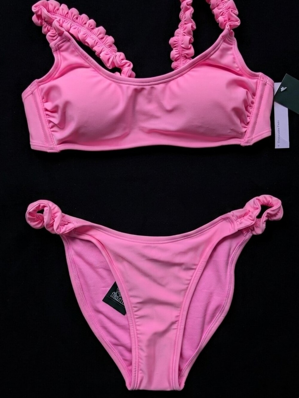wild fable Pink Ruffle Strap Bikini